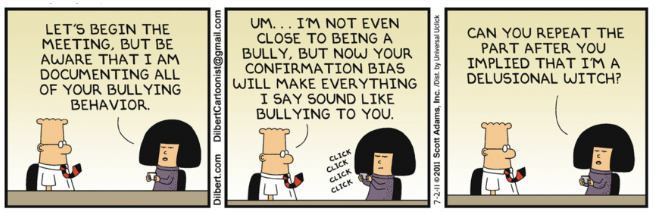 Confirmation bias dilbert