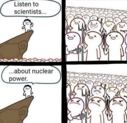 Een mop over nucleaire energie