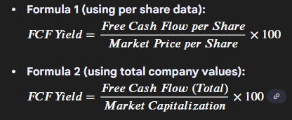formule FCF yield